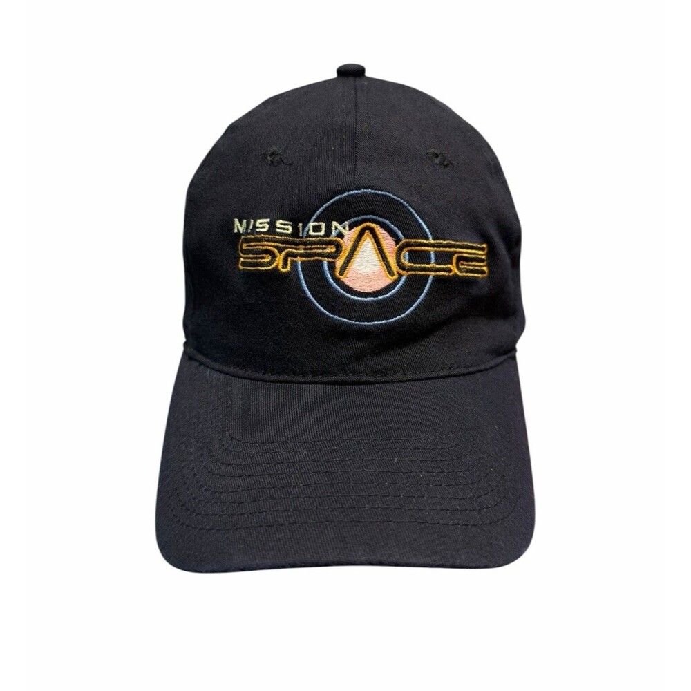 Vtg Disney World Epcot Mission Space L - XL Fitted Black Hat